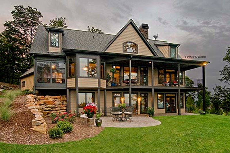 Dream House Plan - Exterior - Rear Elevation for European House Plan #929-41 - 4 bed, 3.5 bath