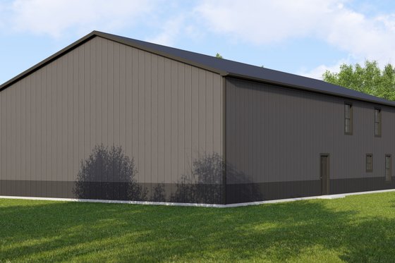 Exterior - Rear Elevation for Barndominium House Plan #1064-163 - 5 bed, 3.5 bath