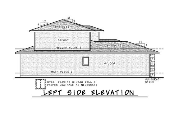 Exterior - Other Elevation for Contemporary House Plan #20-2429 - 4 bed, 3.5 bath