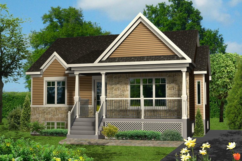 Home Plan - Country Exterior - Front Elevation Plan #25-4458