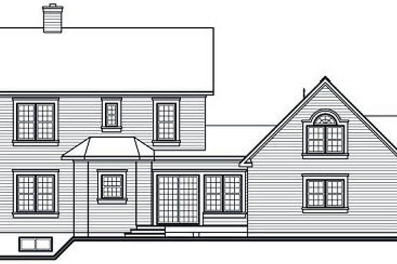 Dream House Plan - Exterior - Rear Elevation for Victorian House Plan #23-749 - 3 bed, 2.5 bath