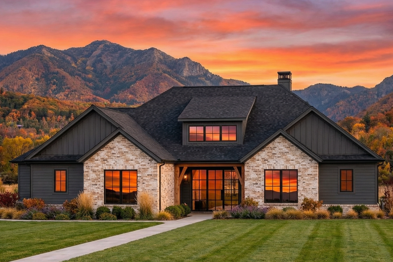 Country Style House Plan - 4 Beds 3.5 Baths 2459 Sq/Ft Plan #1096-81 Exterior