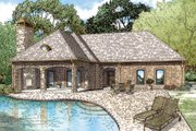 European Style House Plan - 1 Beds 1.5 Baths 1117 Sq/Ft Plan #17-2577 