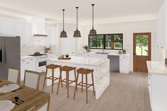 Interior - Kitchen for Barndominium House Plan #1117-6 - 5 bed, 2.5 bath