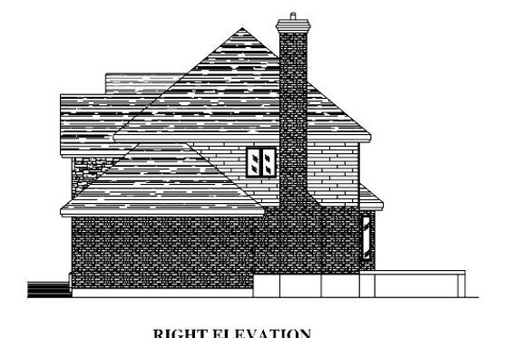 Exterior - Other Elevation for European House Plan #138-327 - 4 bed, 1.5 bath