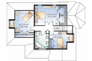 European Style House Plan - 3 Beds 2 Baths 1826 Sq/Ft Plan #23-483 