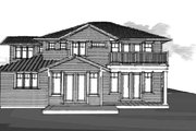 Craftsman Style House Plan - 3 Beds 3 Baths 2771 Sq/Ft Plan #1101-50 Exterior 