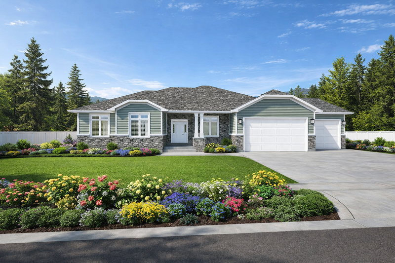 Dream House Plan - Craftsman Exterior - Front Elevation Plan #1060-434