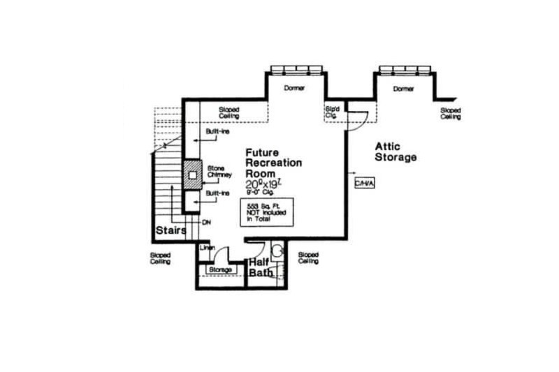 Home Plan - Floor Plan - Other Floor for European House Plan #310-666 - 4 bed, 3.5 bath