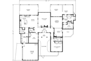 Adobe / Southwestern Style House Plan - 3 Beds 2.5 Baths 2779 Sq/Ft Plan #24-281 