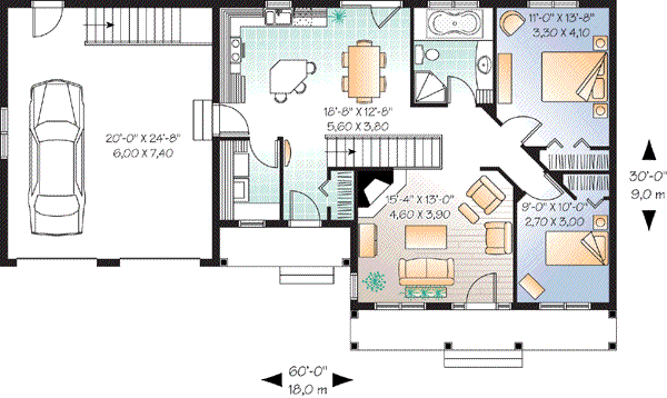 Home Plan - Farmhouse Floor Plan - Main Floor Plan #23-642