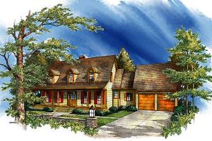 Country Exterior - Front Elevation Plan #71-115