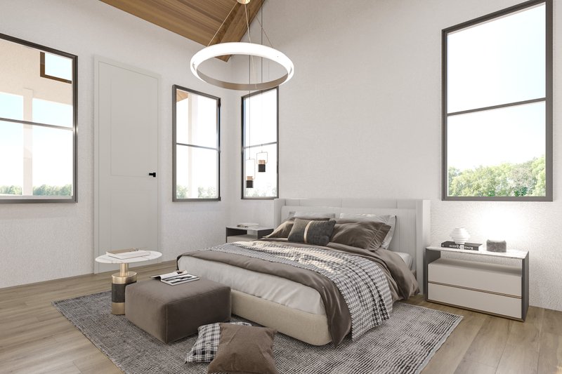 House Plan Design - Interior - Master Bedroom for Farmhouse House Plan #54-440 - 2 bed, 2.5 bath