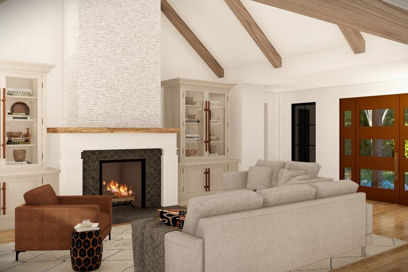 Dream House Plan - Interior - Family Room 1 for Farmhouse House Plan #1094-12 - 3 bed, 2 bath