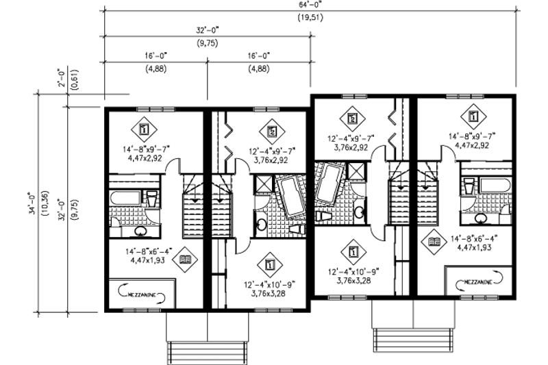 Dream House Plan - Floor Plan - Upper Floor for Traditional House Plan #25-331 - 3 bed, 1.5 bath