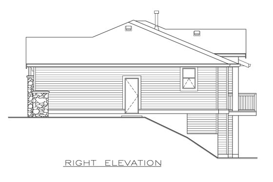 Exterior - Other Elevation 1 for Farmhouse House Plan #1100-95 - 2 bed, 2 bath