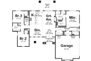 Craftsman Style House Plan - 3 Beds 2 Baths 1886 Sq/Ft Plan #455-275 