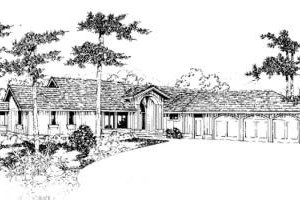 Contemporary Exterior - Front Elevation Plan #60-355