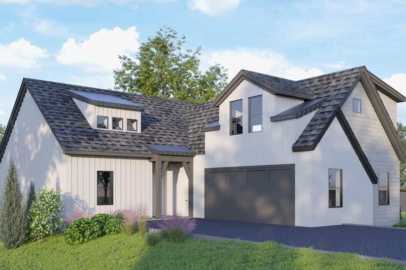 House Plan Design - Exterior - Front Elevation 3 for Farmhouse House Plan #54-440 - 2 bed, 2.5 bath