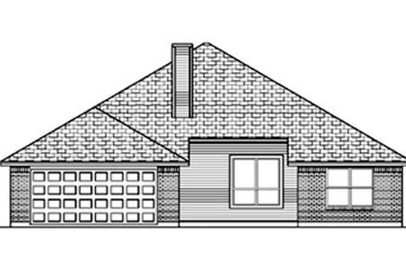 Home Plan - Exterior - Rear Elevation for Traditional House Plan #84-356 - 3 bed, 2 bath