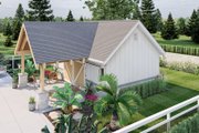 Farmhouse Style House Plan - 0 Beds 1 Baths 362 Sq/Ft Plan #455-564 