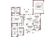 European Style House Plan - 4 Beds 3.5 Baths 2901 Sq/Ft Plan #63-320 