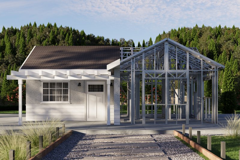 Dream House Plan - Exterior - Front Elevation 6 for Traditional House Plan #1106-157 - 2 bed, 2 bath