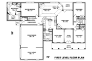 Southern Style House Plan - 3 Beds 2.5 Baths 2323 Sq/Ft Plan #81-1179 