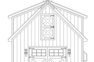 Exterior - Front Elevation 3 for Farmhouse House Plan #932-323, 0 bath