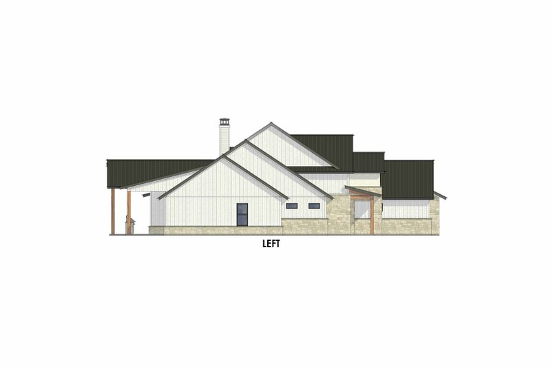 Architectural House Design - Exterior - Other Elevation for Farmhouse House Plan #1096-39 - 4 bed, 4.5 bath
