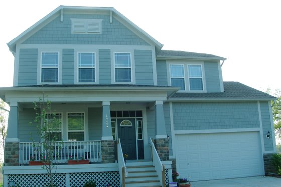 Exterior - Front Elevation 3 for Craftsman House Plan #20-1217 - 3 bed, 2.5 bath