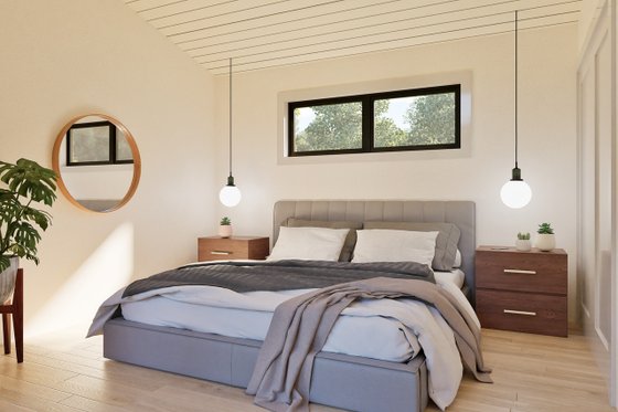 Interior - Master Bedroom for Modern House Plan #1105-14 - 2 bed, 1 bath