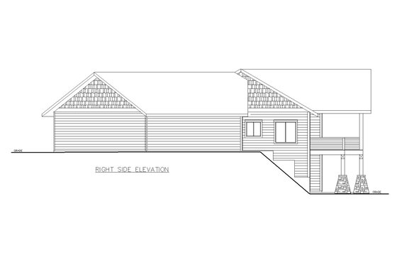 Exterior - Other Elevation 1 for Craftsman House Plan #117-1044 - 4 bed, 3.5 bath
