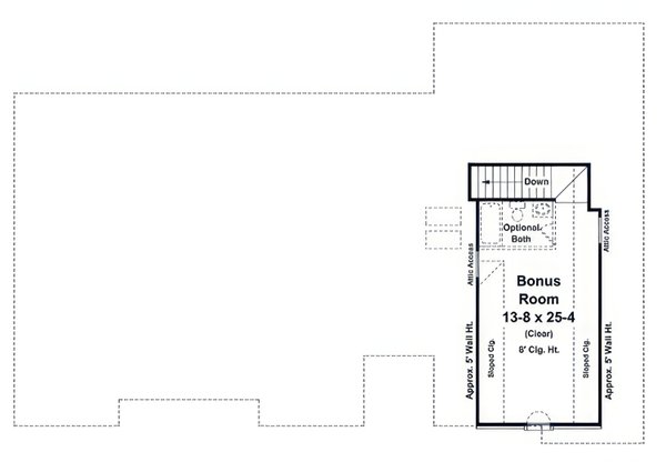 Architectural House Design - Floor Plan - Upper Floor for European House Plan #21-665 - 3 bed, 2.5 bath