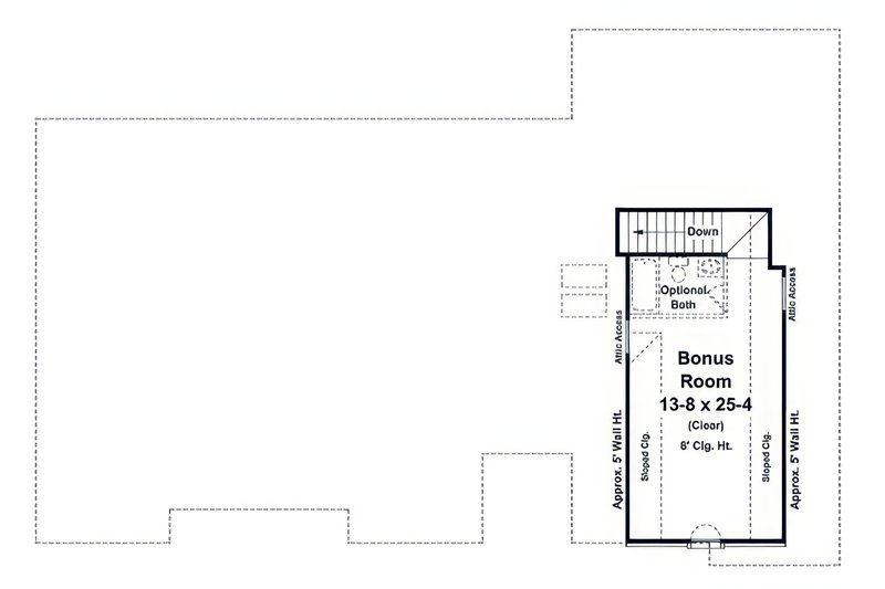 Architectural House Design - Floor Plan - Upper Floor for European House Plan #21-665 - 3 bed, 2.5 bath