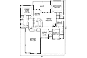 European Style House Plan - 3 Beds 3 Baths 2528 Sq/Ft Plan #84-337 