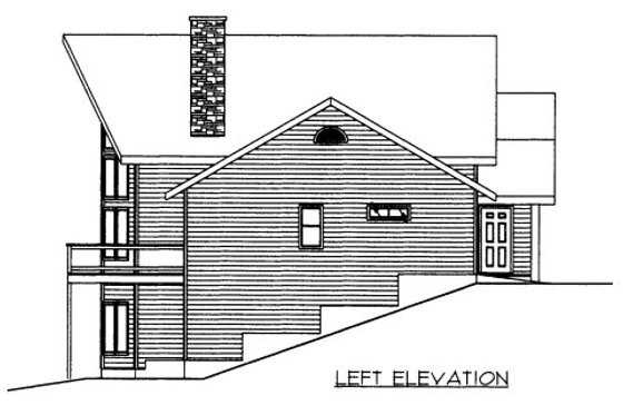 Exterior - Other Elevation 1 for Bungalow House Plan #117-613 - 2 bed, 4 bath