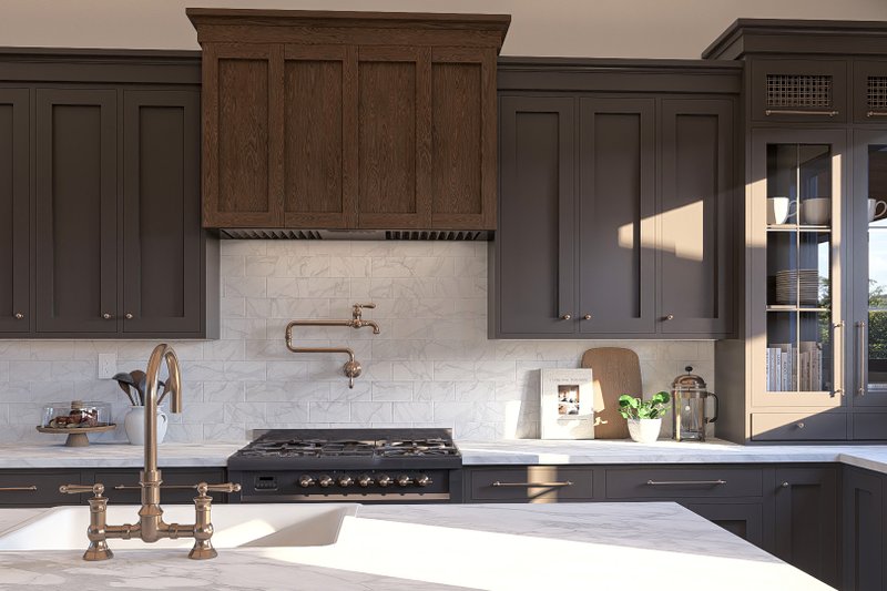 Architectural House Design - Interior - Kitchen 1 for Southern House Plan #455-320 - 3 bed, 2 bath