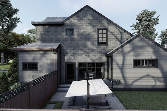 Exterior - Other Elevation 2 for European House Plan #923-285 - 3 bed, 2.5 bath