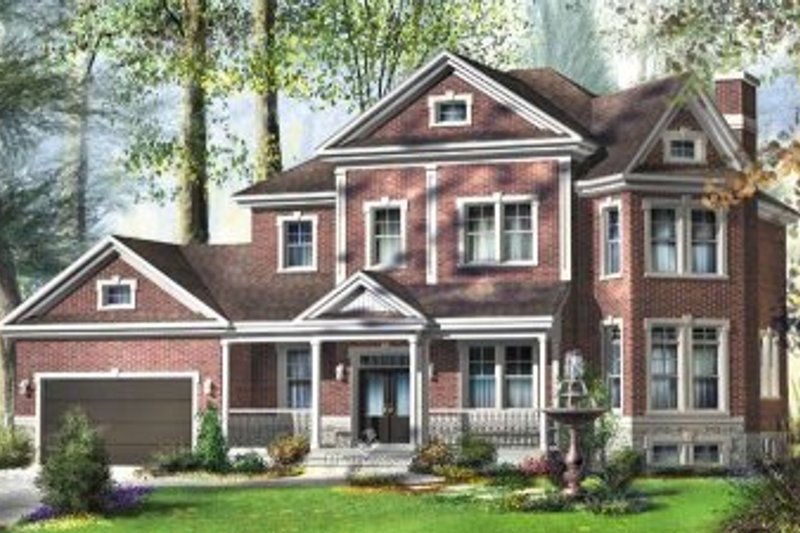 Home Plan - European Exterior - Front Elevation Plan #25-4173