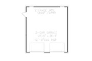 Modern Style House Plan - 0 Beds 0 Baths 748 Sq/Ft Plan #54-556 
