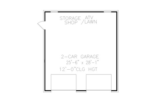 Floor Plan - Main Floor for Modern House Plan #54-556, 0 bath
