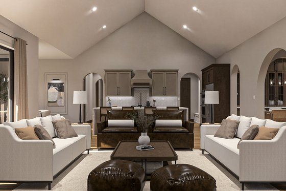 Interior - Family Room 2 for Modern House Plan #455-372 - 3 bed, 2.5 bath