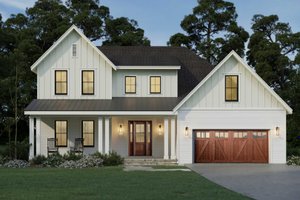 House Blueprint - Farmhouse Exterior - Front Elevation Plan #461-103