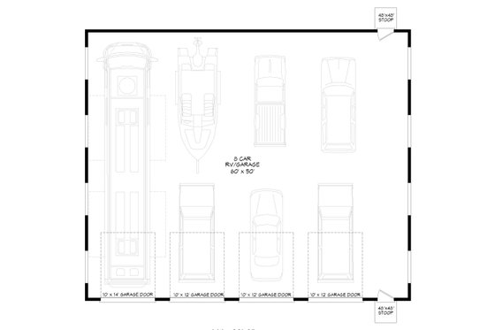 Floor Plan - Main Floor for Traditional House Plan #932-452, 0 bath