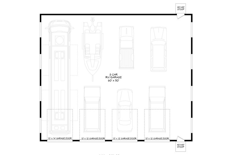 Home Plan - Floor Plan - Main Floor for Traditional House Plan #932-452, 0 bath