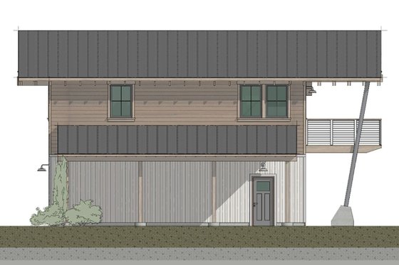 Exterior - Other Elevation 1 for Cabin House Plan #910-3 - 1 bed, 2 bath