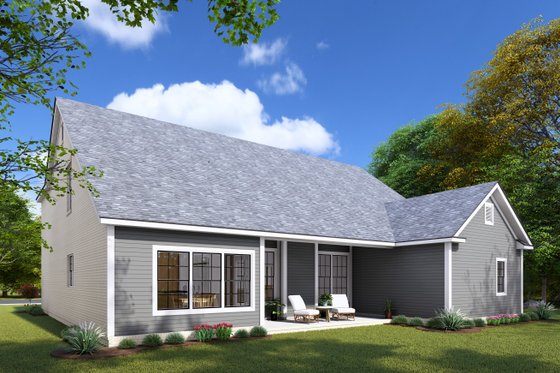 Exterior - Other Elevation 2 for European House Plan #20-1838 - 3 bed, 3 bath