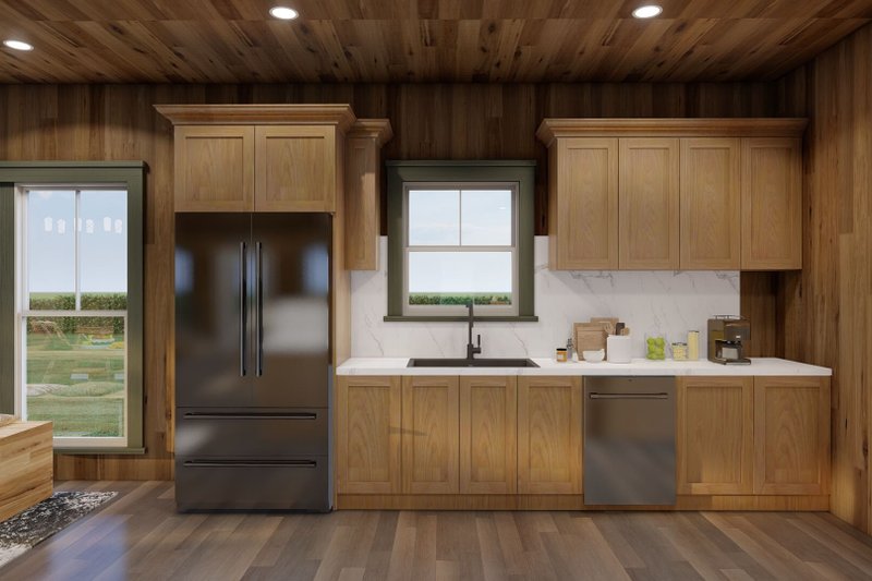 House Blueprint - Interior - Kitchen 1 for Country House Plan #17-3450 - 3 bed, 2 bath