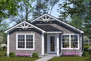 Cottage Style House Plan - 2 Beds 2 Baths 799 Sq/Ft Plan #513-2402 Exterior 
